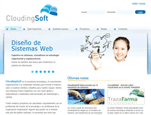 Tablet Screenshot of cloudingsoft.com